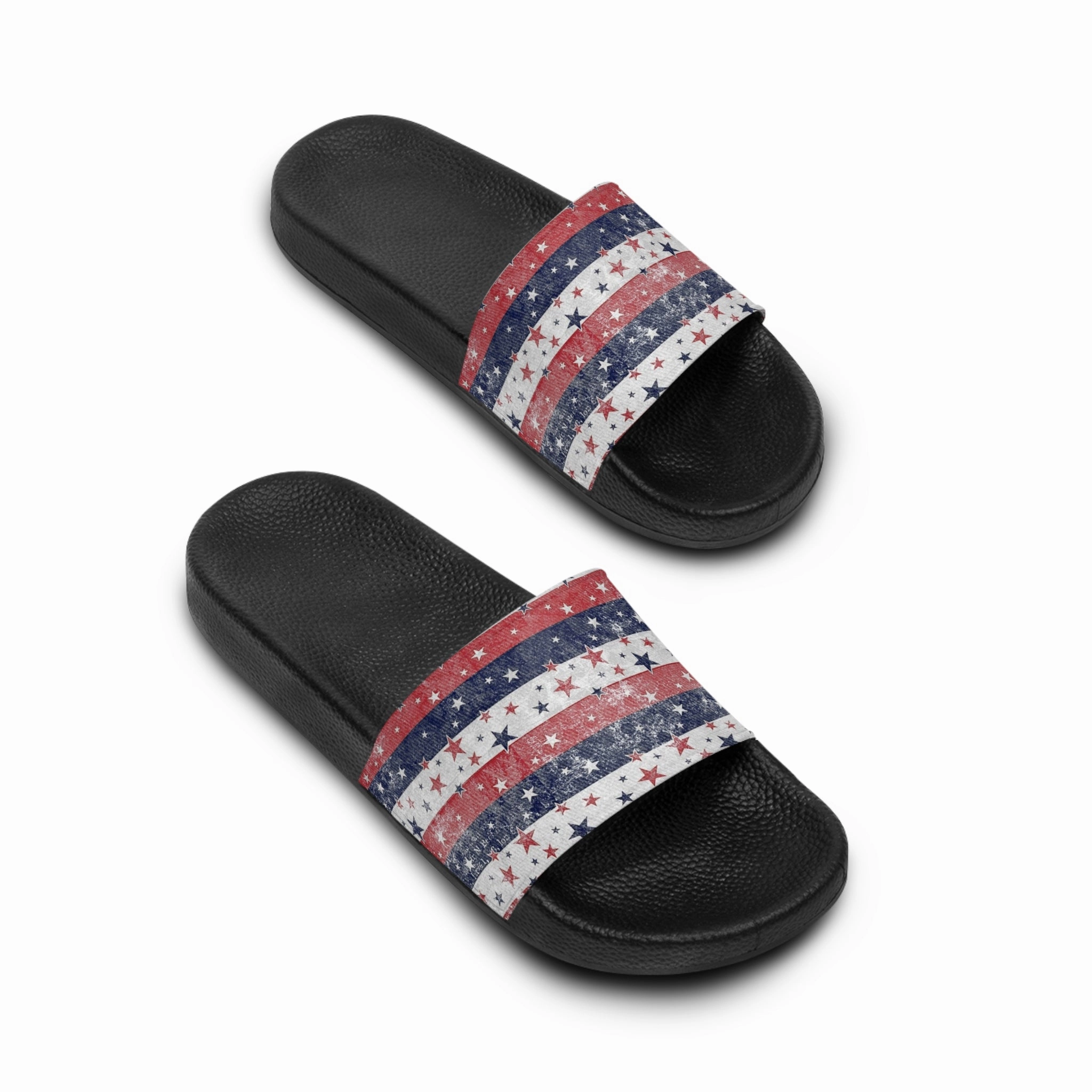 Patriotic Men's Slide Sandals, Summer Footwear, Independence Day Sandals, Casual Slides, Fourth of July Gift Tao Sandals