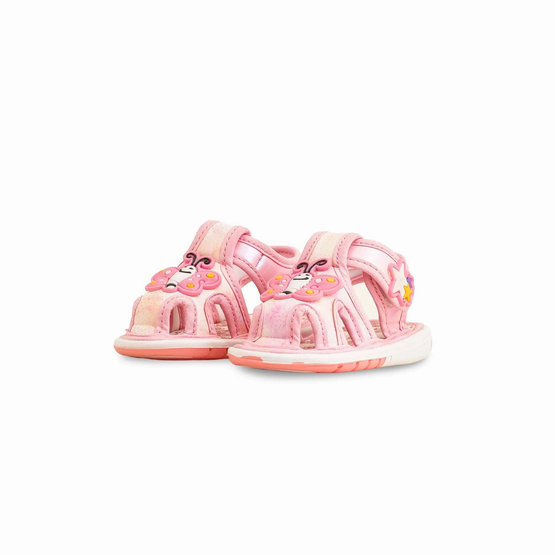 Slide Sandals Leather Babies Pink Casual Sandal KD4913