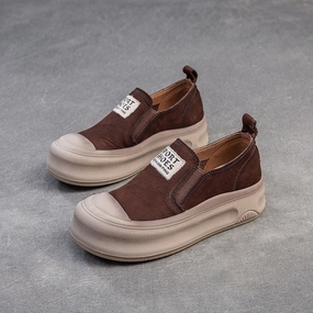 Women Retro Fashion Leather Thick Soled Casual Shoes Retro 1 High Og Casual Shoes