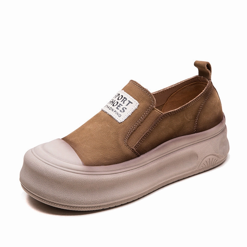 Women Retro Fashion Leather Thick Soled Casual Shoes Air Max 97 Se Leopard Casual Shoes