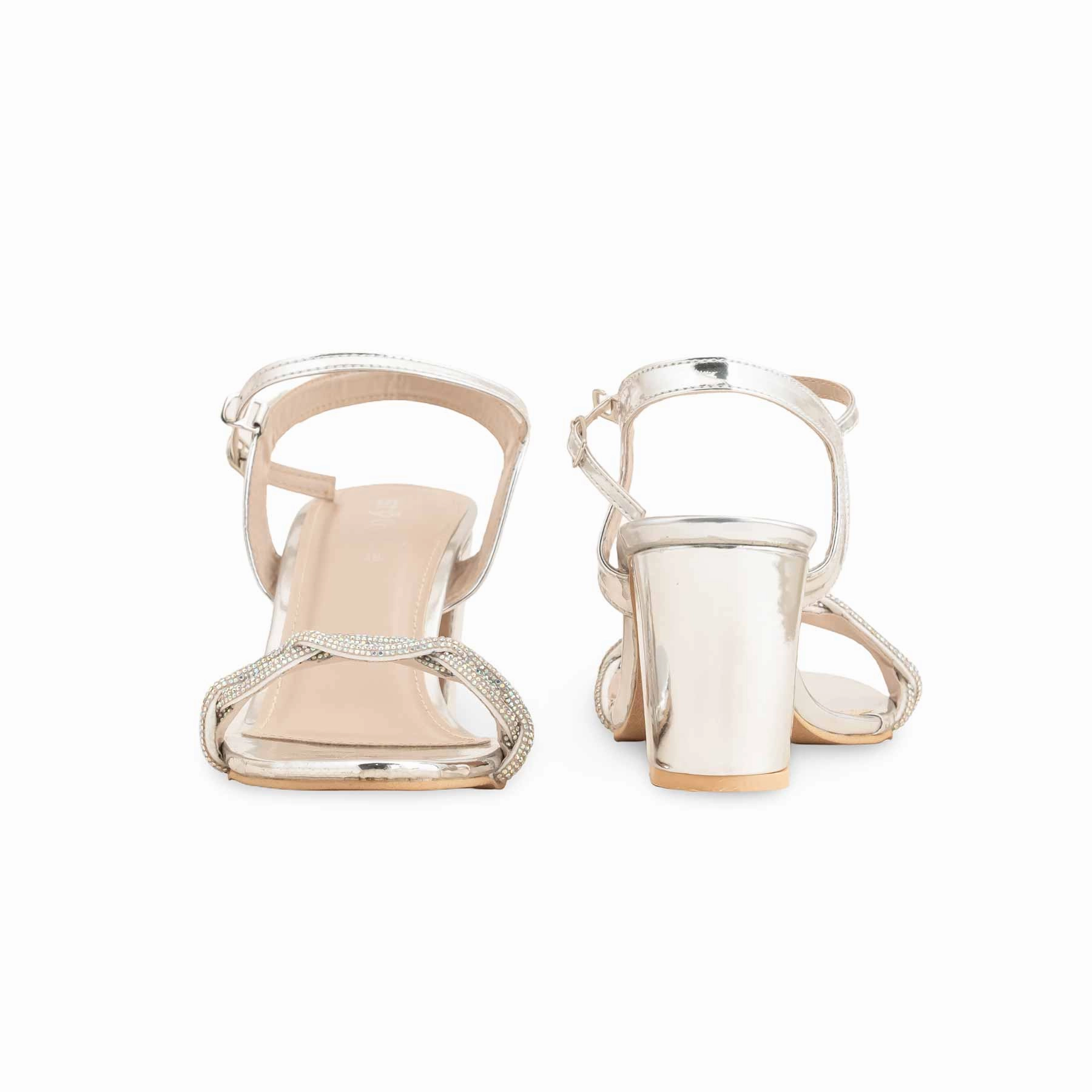 Sandals For People With Flat Feet Silver Fancy Women Sandal FN6076