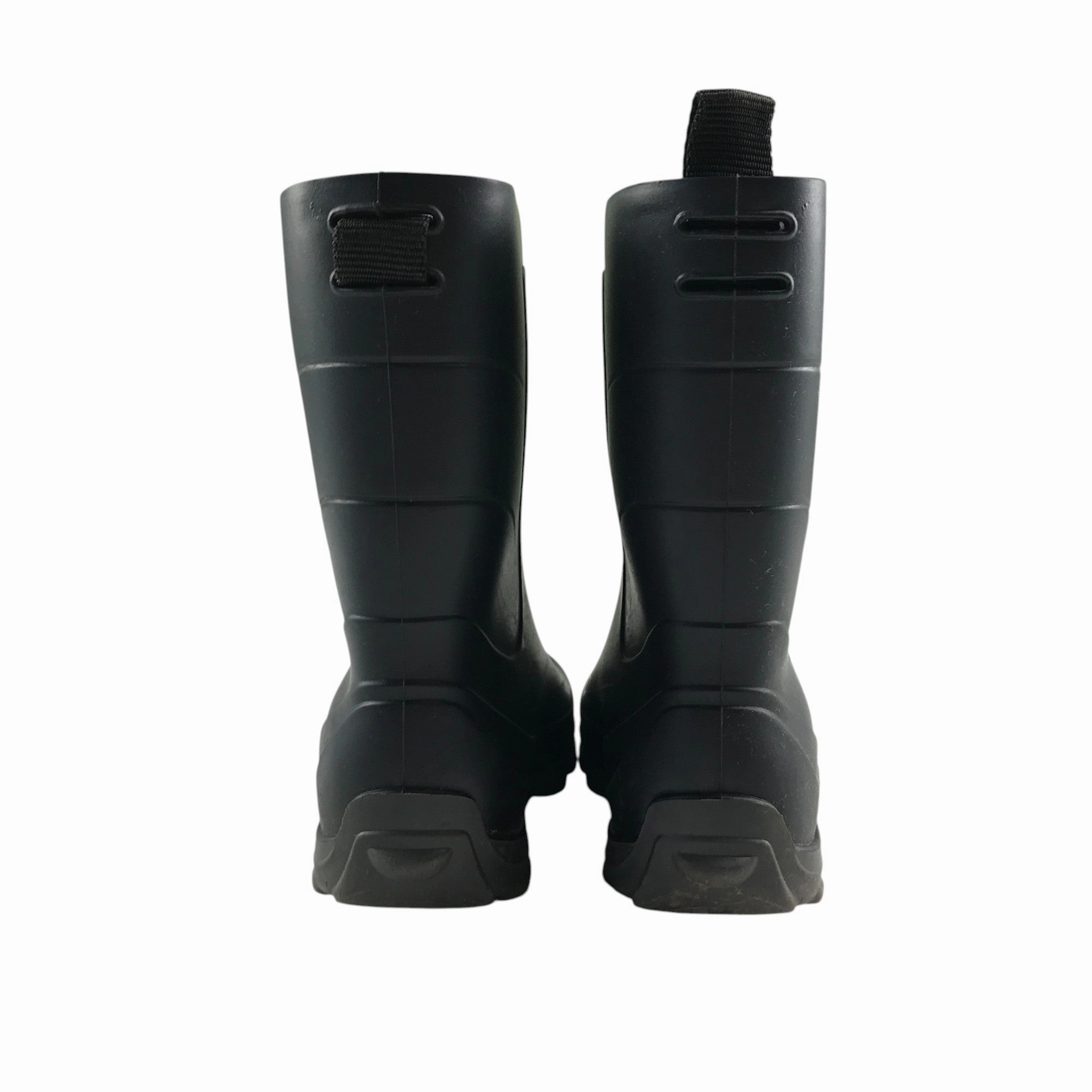 Solognac Wellie boots shoe 7.5 junior plain black calf height Hunting Rubber Boots