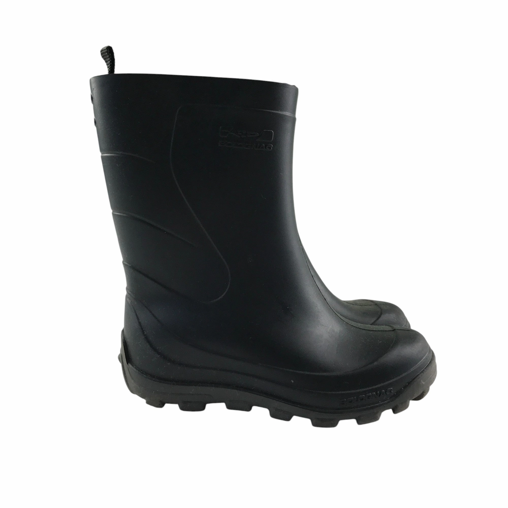 Durango Boots Rebel Solognac Wellie boots shoe 7.5 junior plain black calf height
