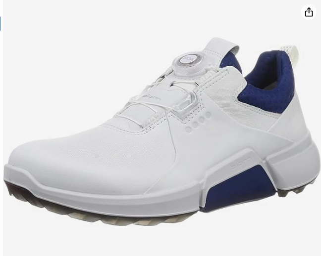ECCO Men's Biom Hybrid 4 BOA Gore-TEX Waterproof Golf Shoe, White Hightrail Waterproof Hiking Shoe