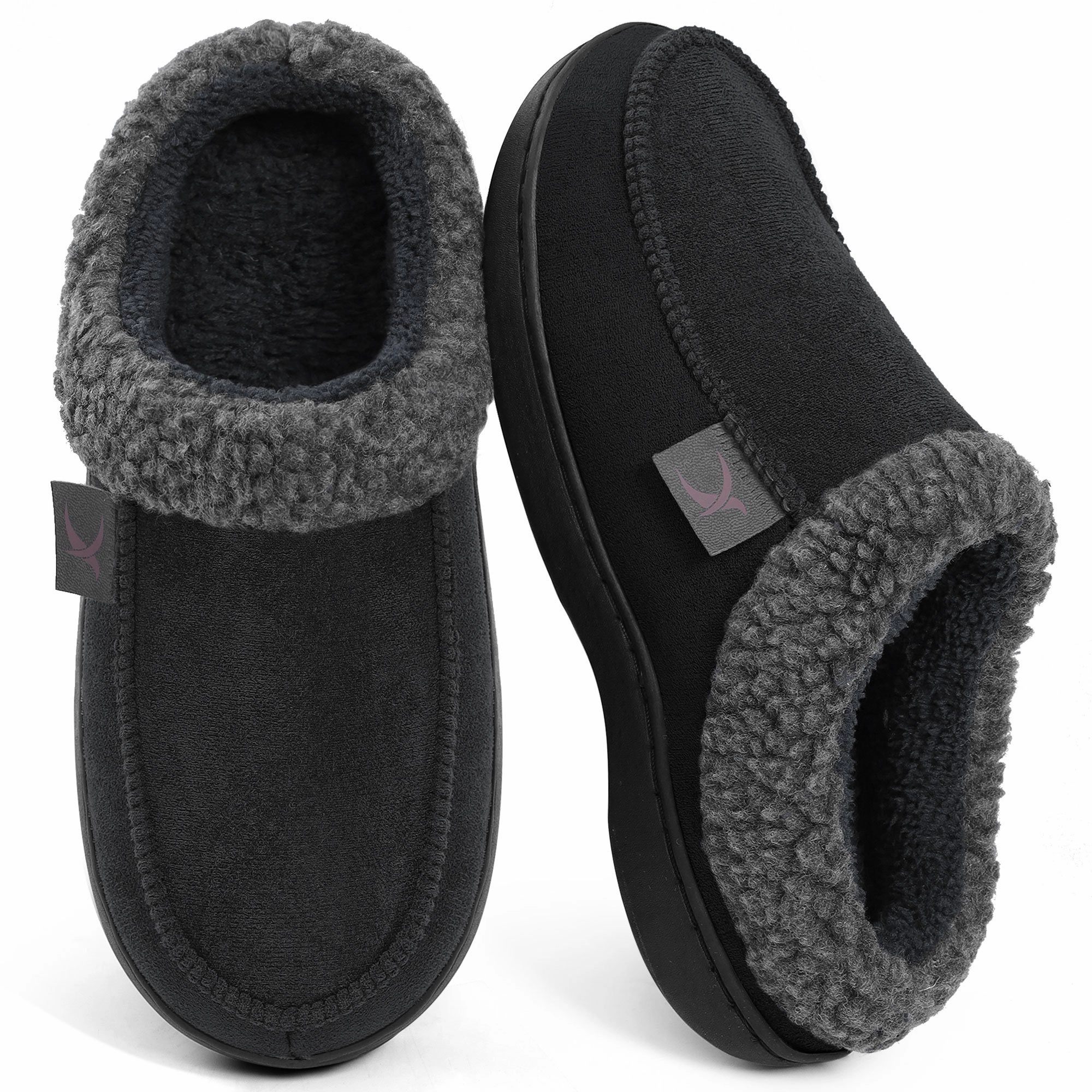 Ecetana House Slippers for Men Memory Foam Fuzzy Slippers Non Slip House Shoes for Men Indoor/Outdoor Big Lots Slippers