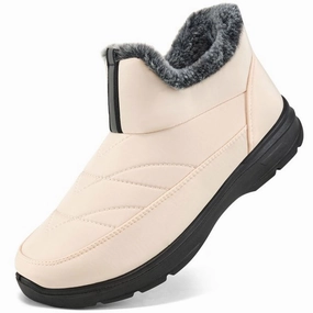 Cowboy Boots Stores Ecetana Snow Boots for Women Winter Slip On Ankle Boots Waterproof Outdoor Anti Slip Shoes