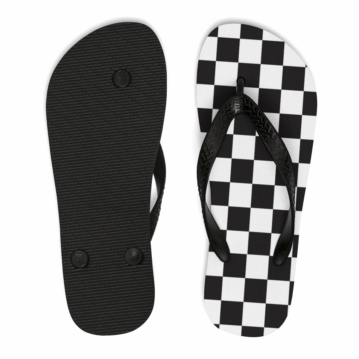 Balenciaga Flip Flops Checkered Unisex Flip-Flops