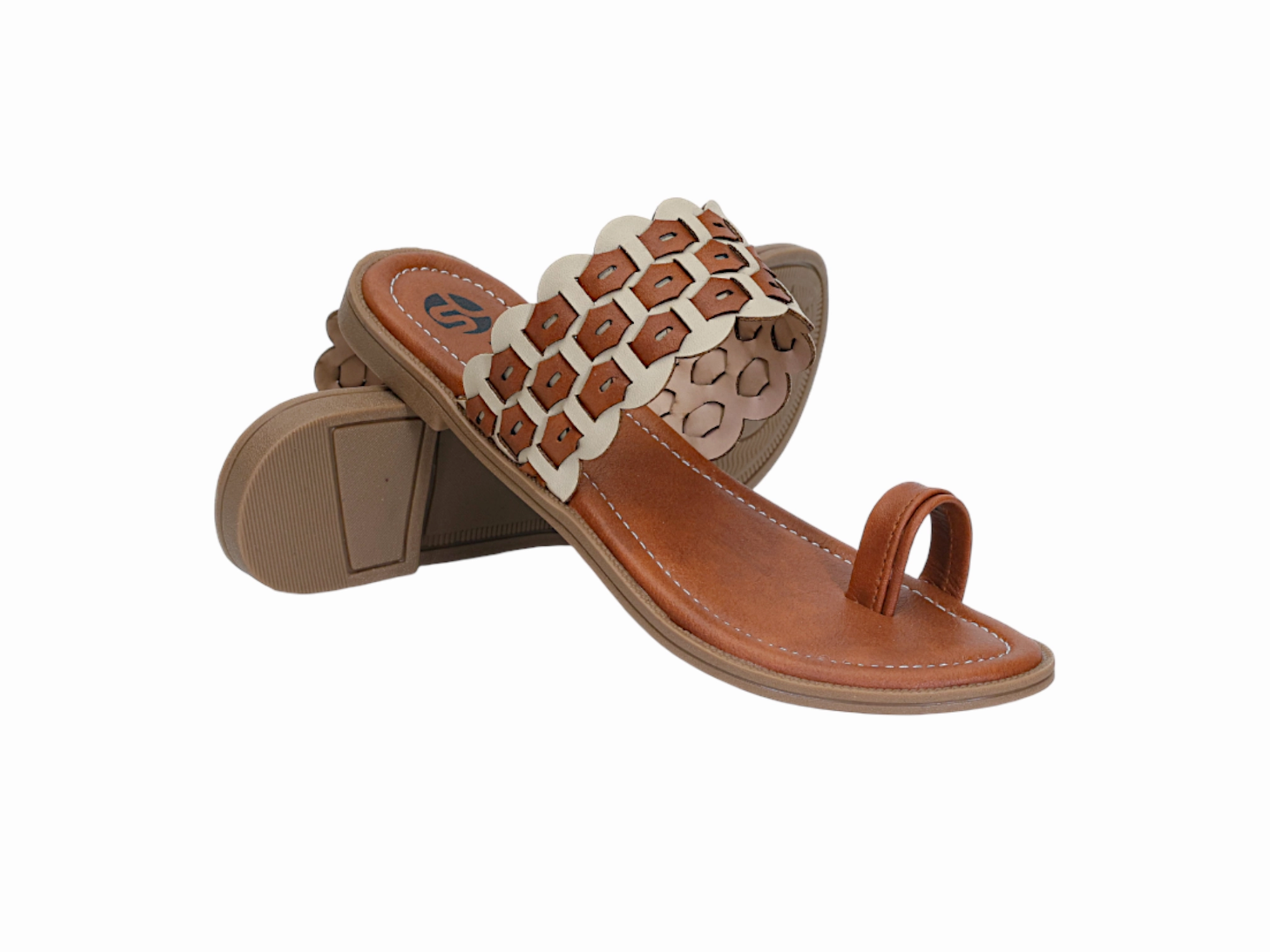 Ladies Fancy Chappal 54364 Flat Bottom Mountain Bike Shoes