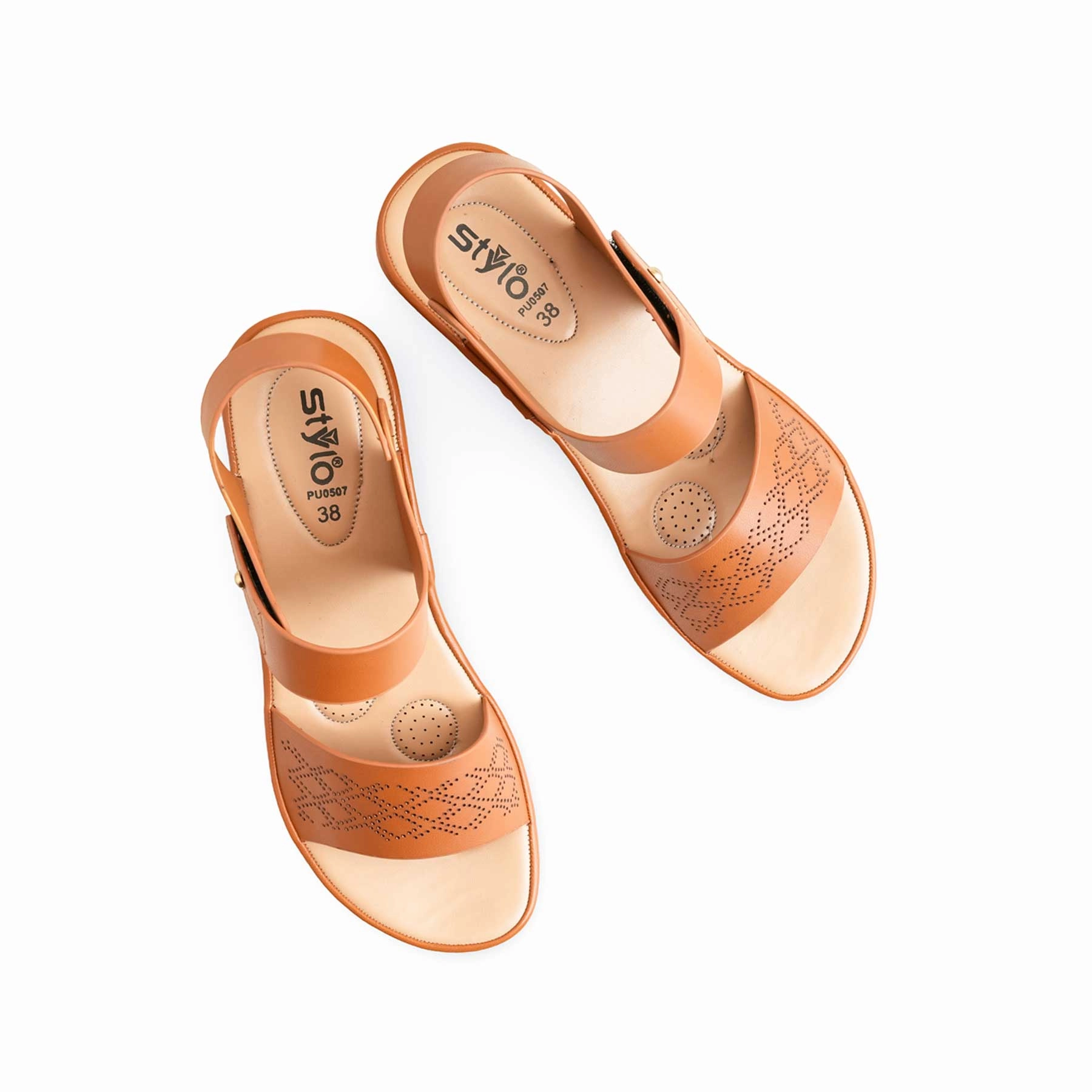 Sandals For Hallux Valgus Tan Formal Sandal PU0507