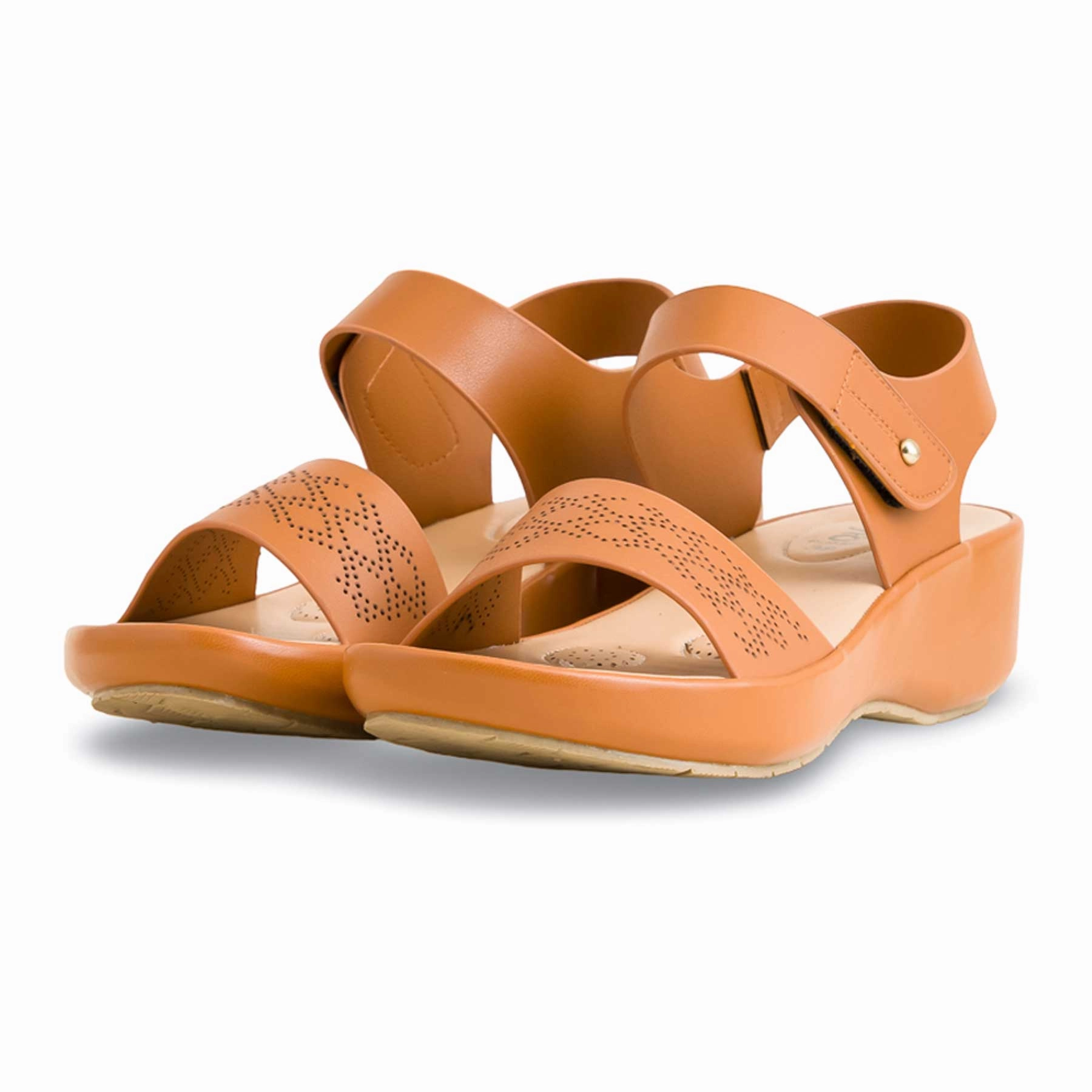 Tan Formal Sandal PU0507 Japanese Wooden Sandals