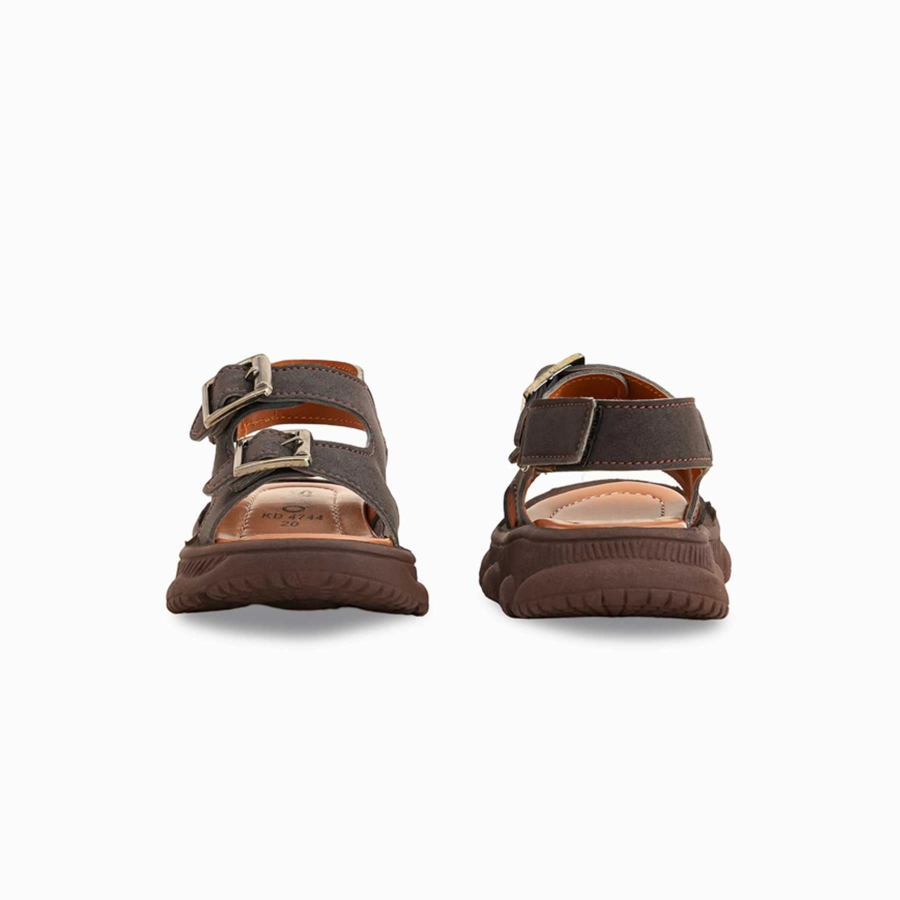 Slide Sandals Heels Boys Brown Formal Sandal KD4744