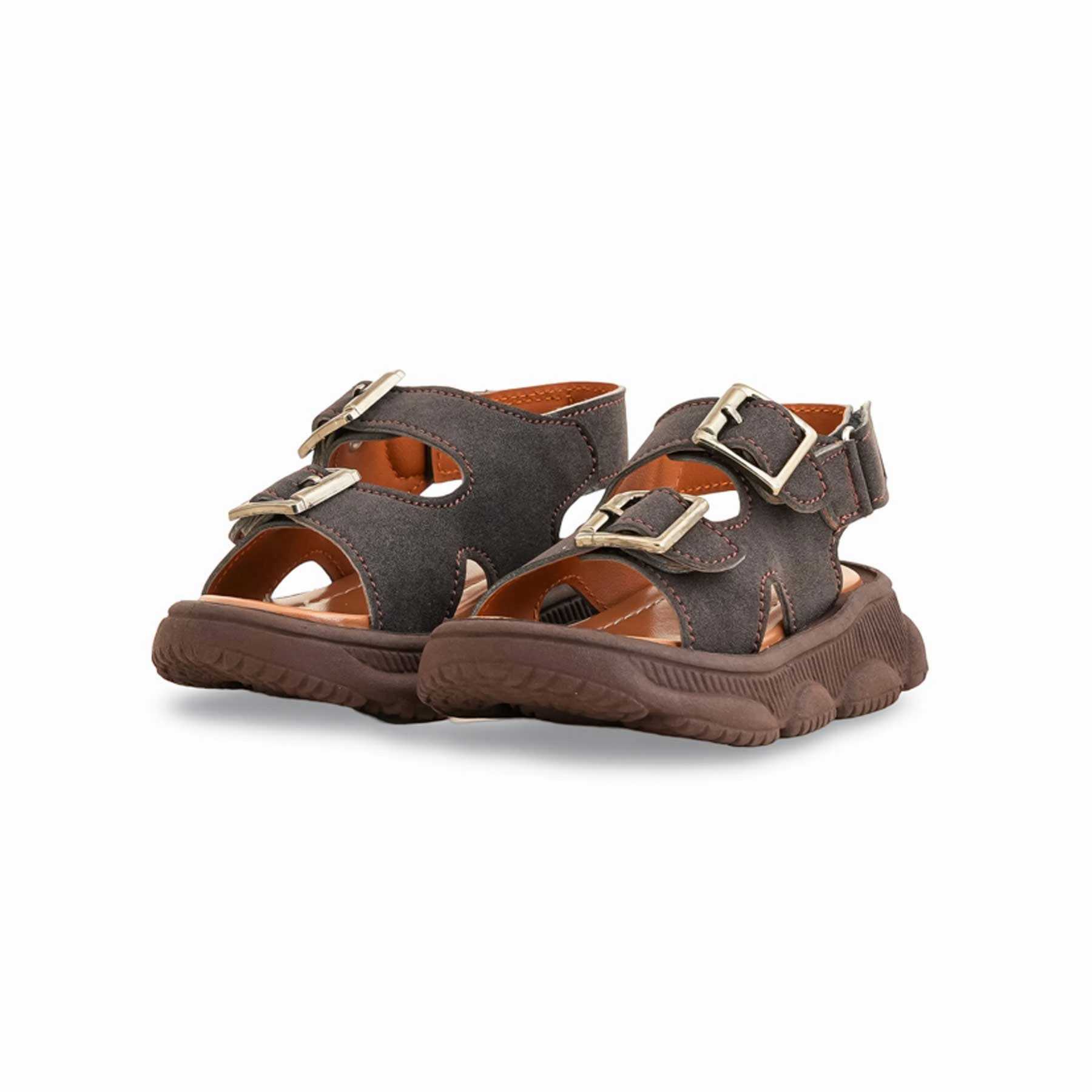 Sandals Kitten Heel Boys Brown Formal Sandal KD4744