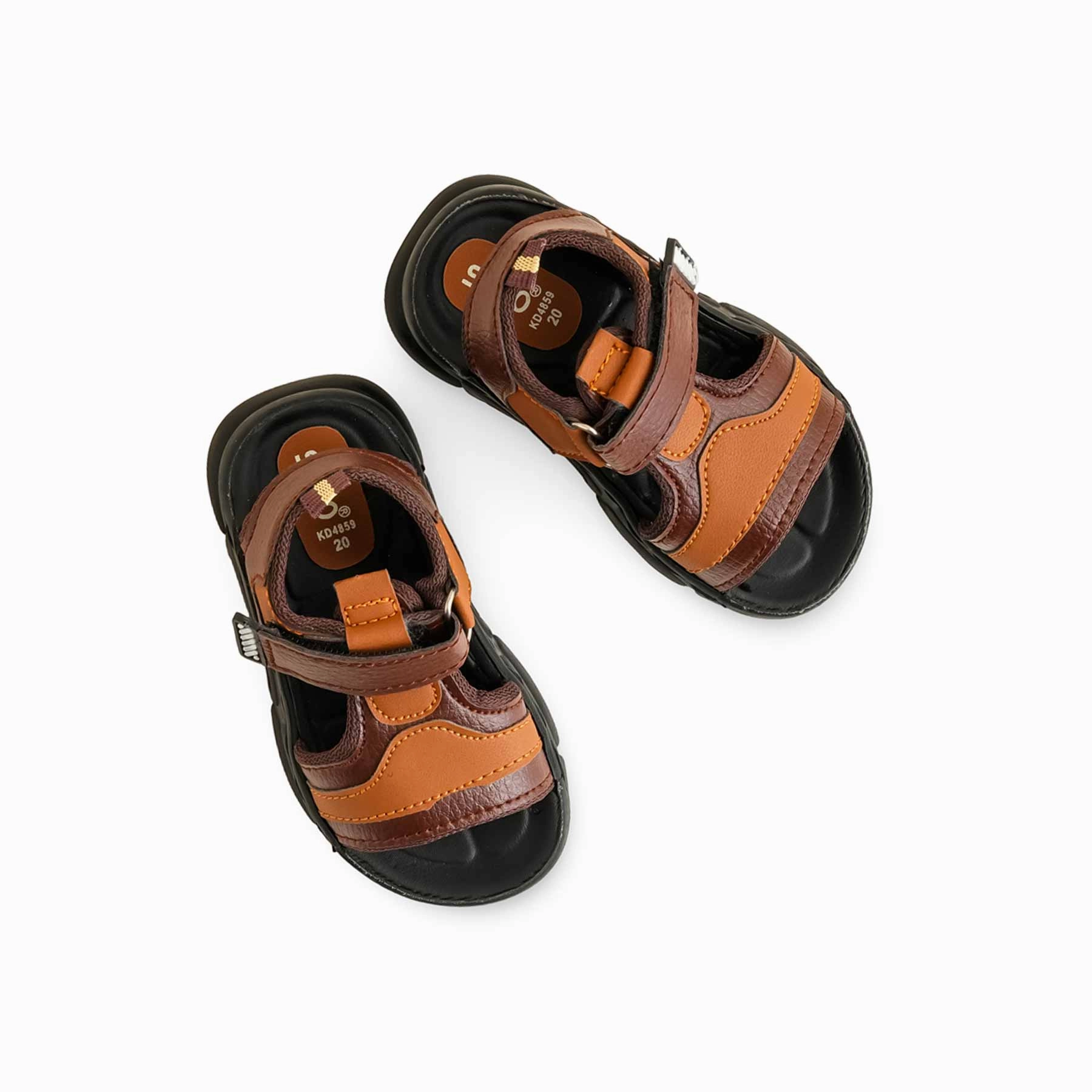 Sandals Block Heels Boys Coffee Formal Sandal KD4859
