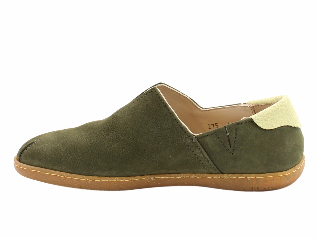Patent Shoes Flat El Naturalista El Viajero N275 Kaki