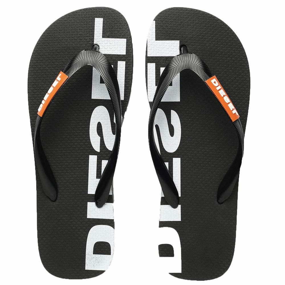 Diesel SA Briian Flip Flops Sandals  -  Black Tkees Foundations Flip Flops