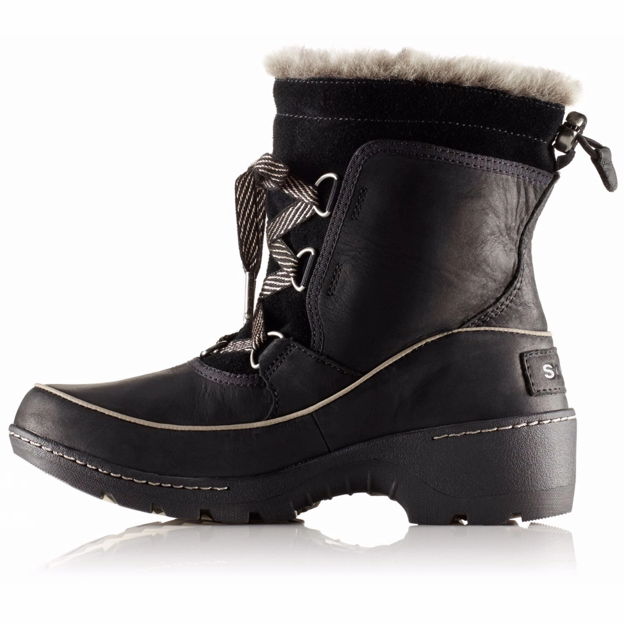 SOREL Tivoli III Premium Women | Black / Kettle Rough Out Cowboy Boots