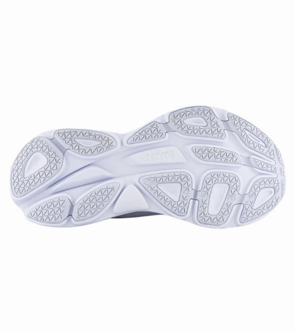 Hoka Bondi 8 Women's Running Shoes, White/White Knee High Boots 3 Inch Heel