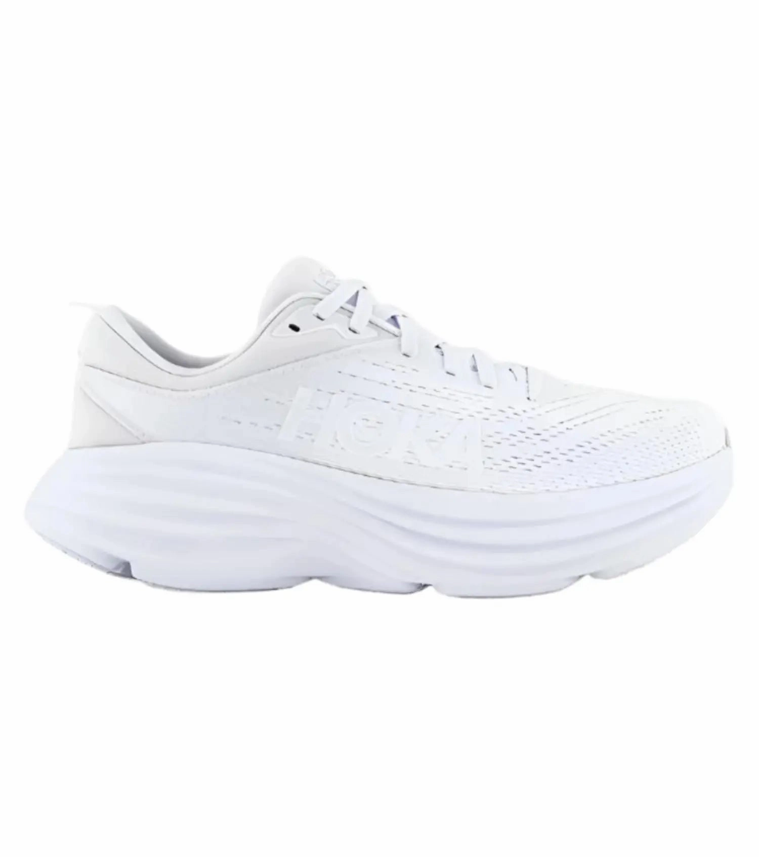 High Heels Porn Star Hoka Bondi 8 Women's Running Shoes, White/White