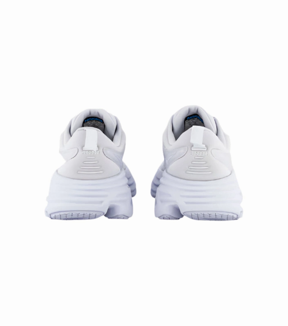 Hoka Bondi 8 Women's Running Shoes, White/White High Heel Boots