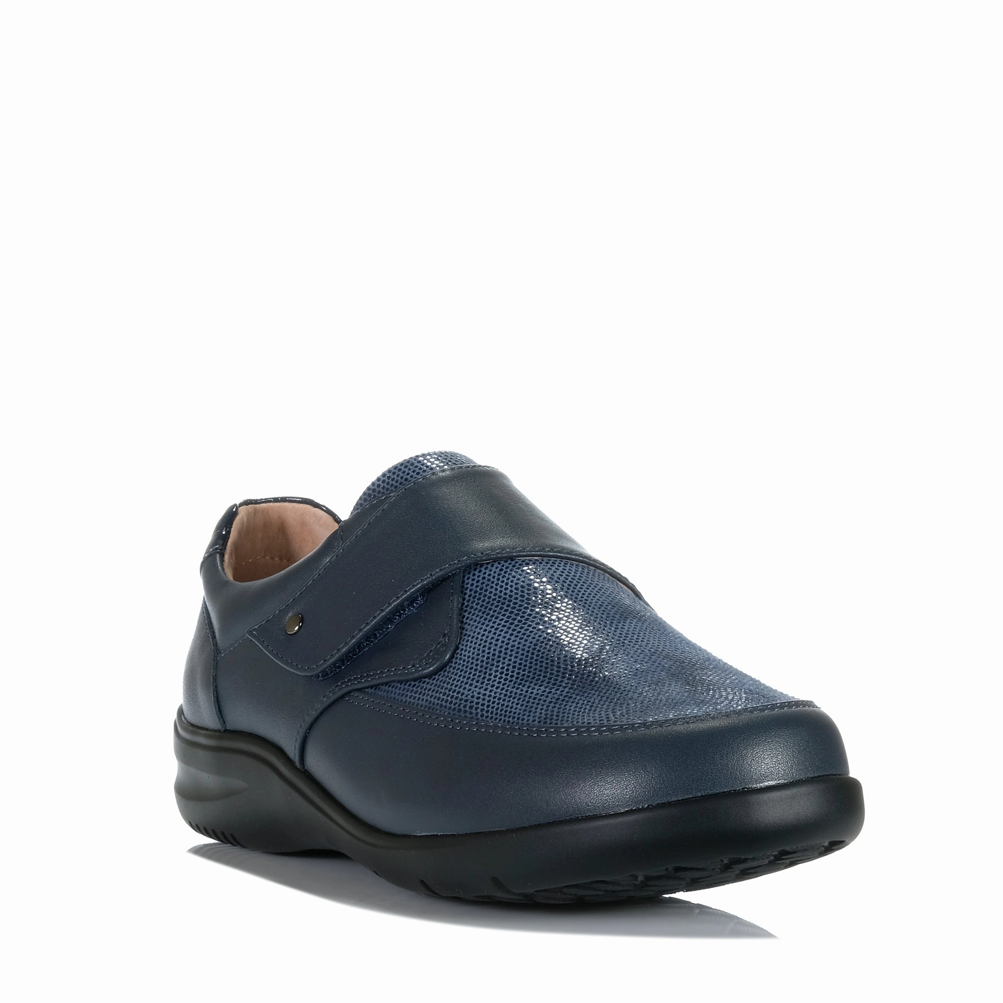 Men Walking Klouds Jordyn Navy Print Stretch