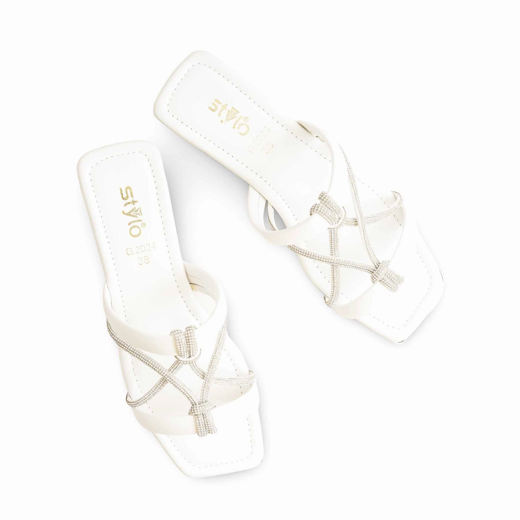 Best Shoes Child Flat Feet White Casual Women Slipper CL2024