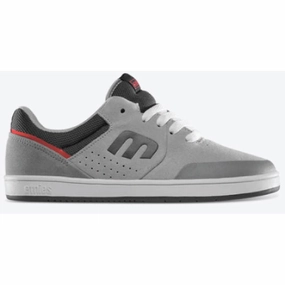 Etnies Marana Kids Skate Shoe - Grey/Grey/Red Duffs Skate Shoes