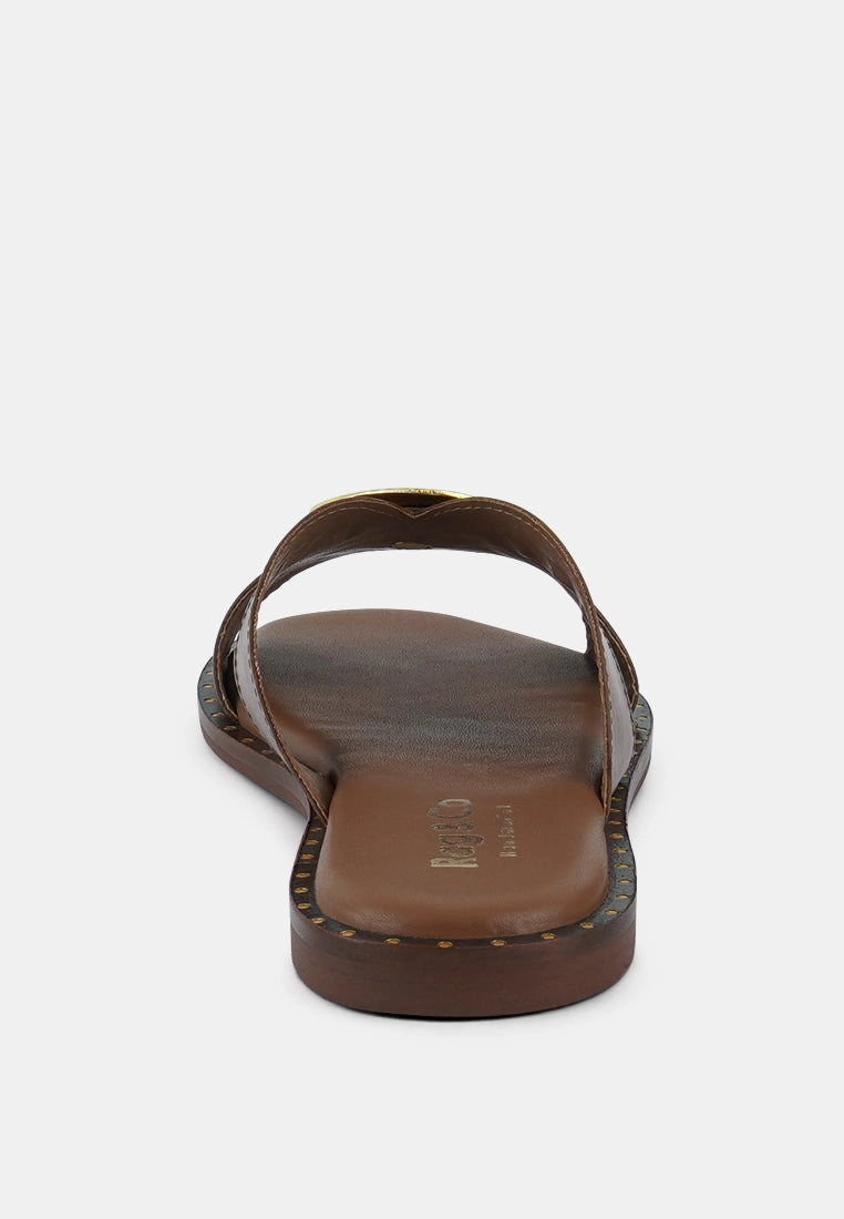 EUDORA Embellished Tan Slip-ons Pregnancy Shoes Slip On