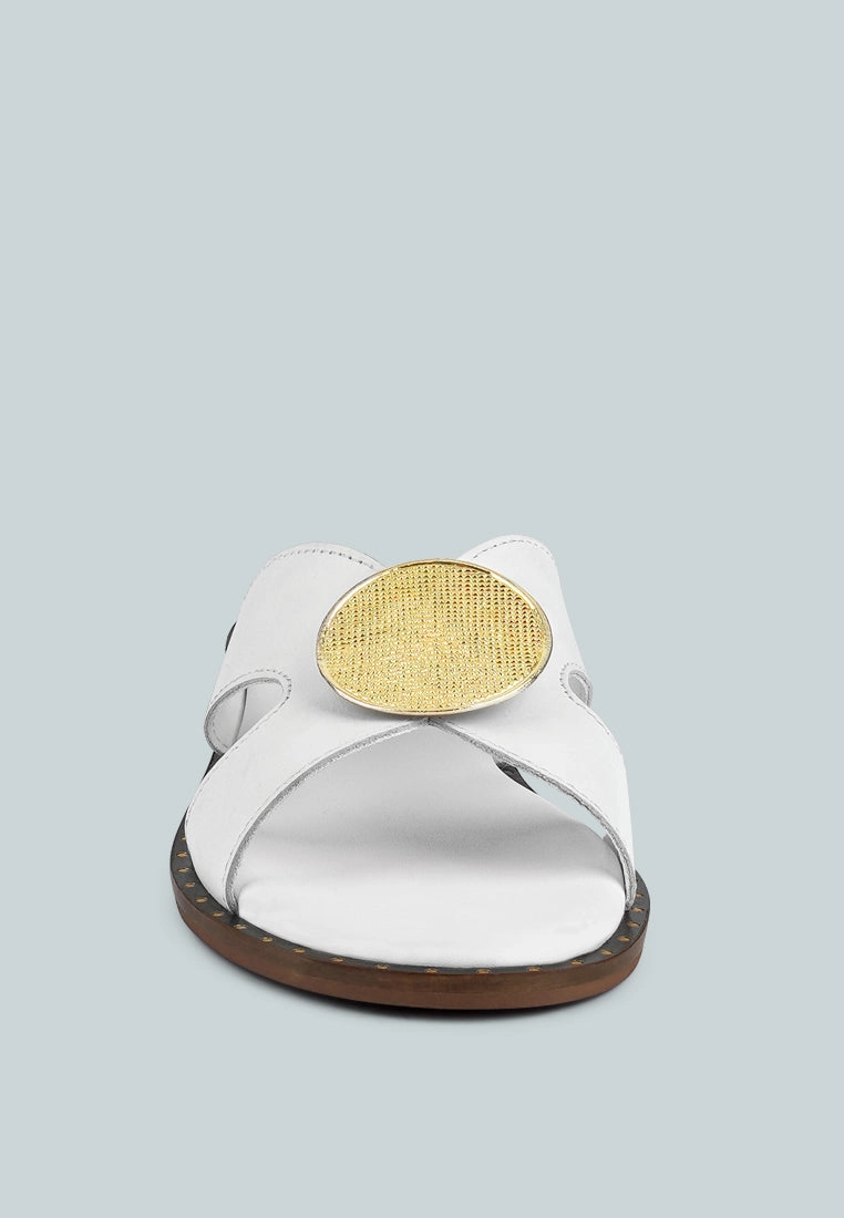 Slip-on Best Walking Shoes EUDORA Embellished White Slip-ons