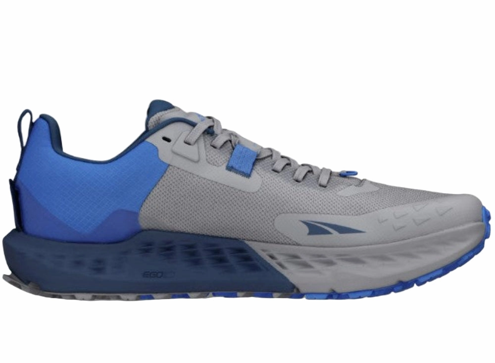 Casual Brown Shoes Altra Timp 5 Trail Running shoes For Men, Gray/Blue