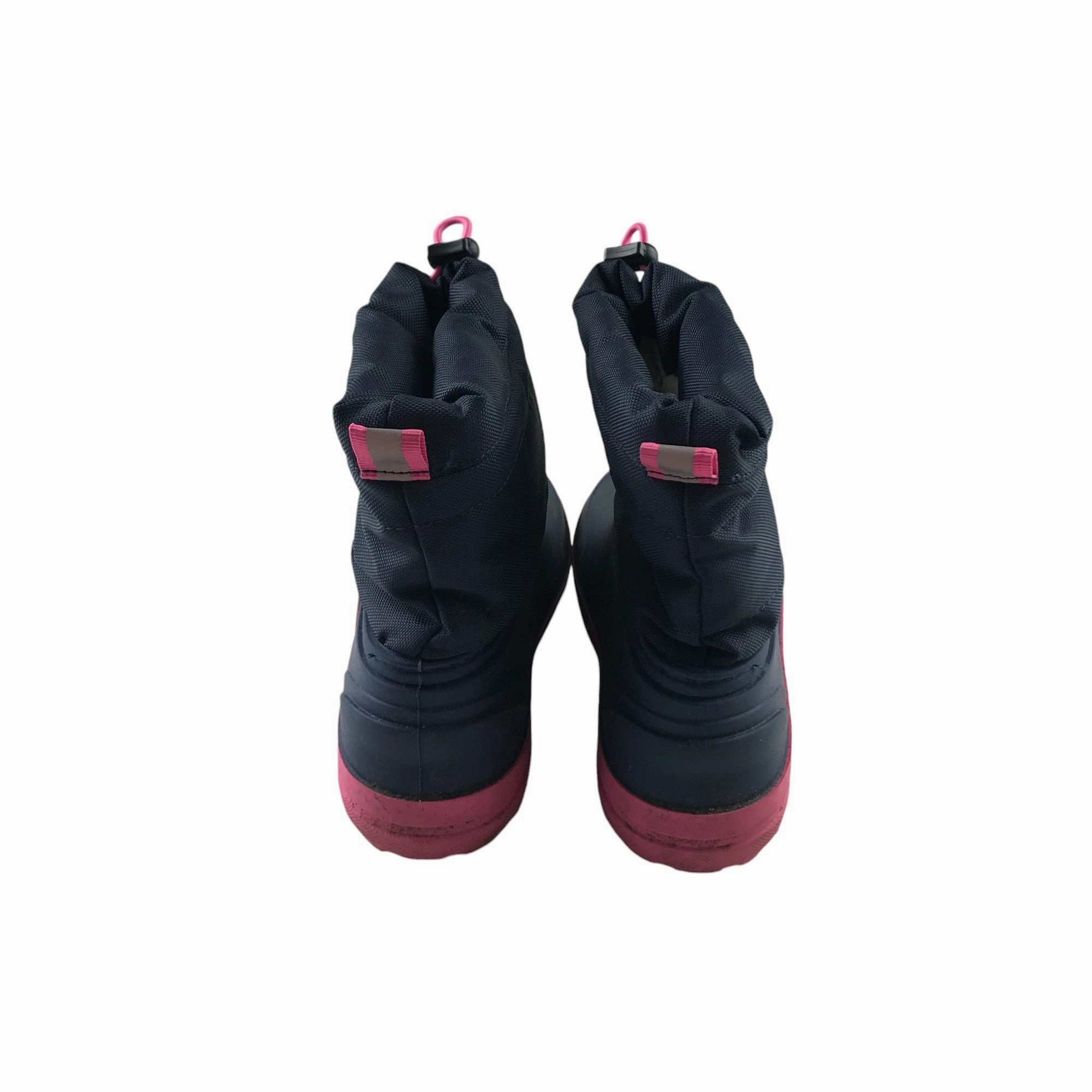 Winter boots shoe size UK 13 junior navy and pink waterproof Brown Heeled Ankle Boots