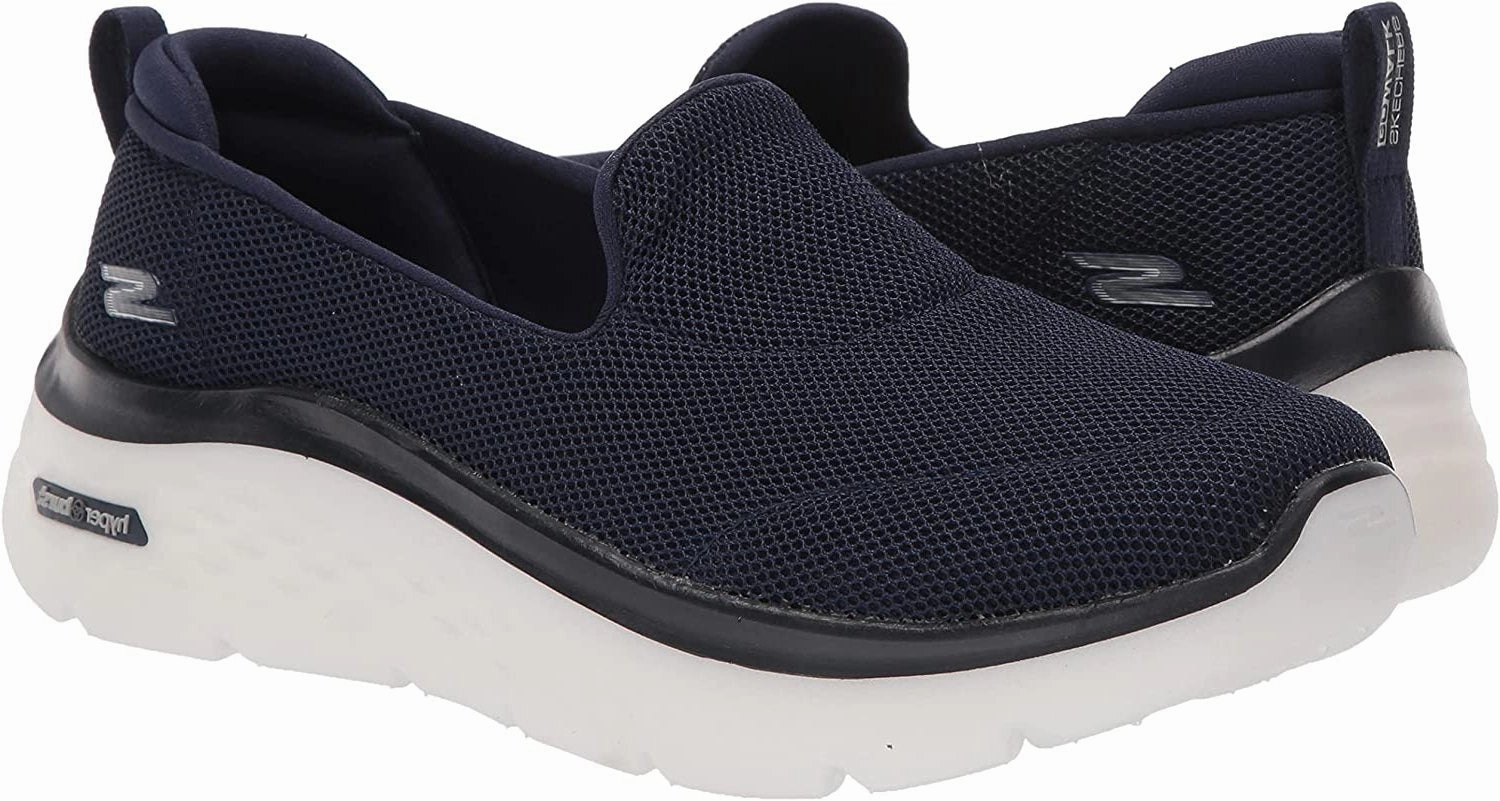 For Tourist Walking Best Skechers GO Walk 6 Womens Walking Shoes Black 124296/BBK | Lightweight Smart Comfort with Ortholite