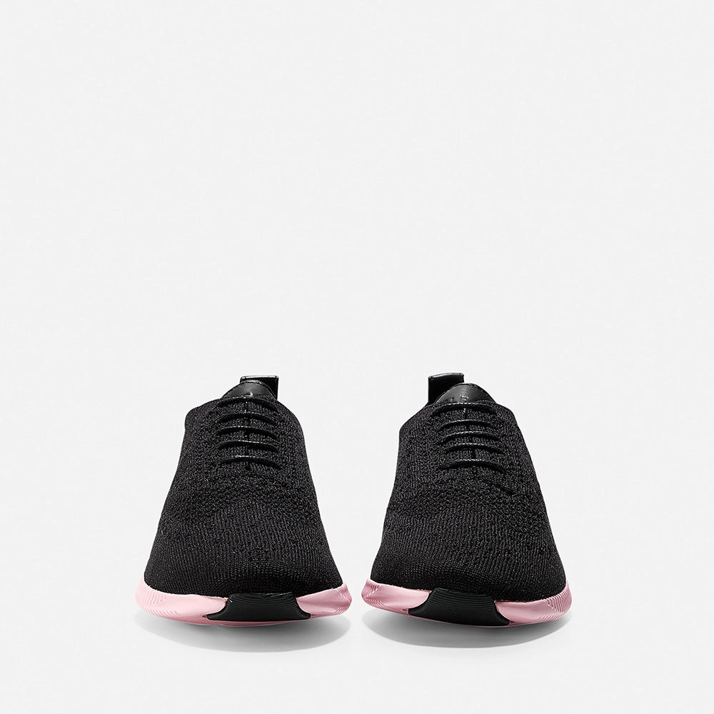 Casual Moccasin Shoes Cole Haan 2.ZERGRAND Stitchlite Black Knit/Lilac