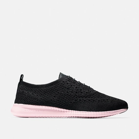 Casual Court Shoes Cole Haan 2.ZERGRAND Stitchlite Black Knit/Lilac