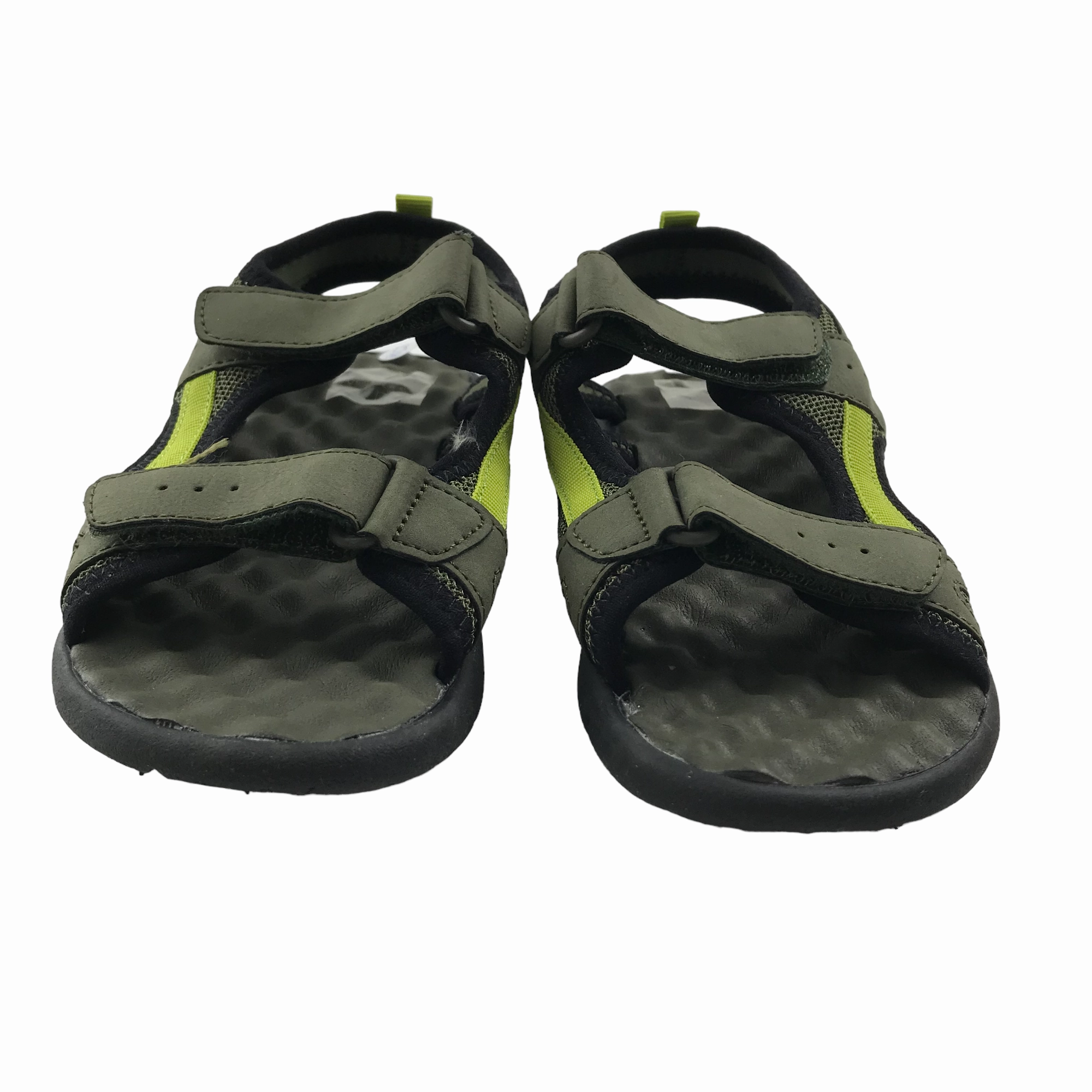 F&F Khaki Green Walking Sandals Shoe Size 13 Junior Adrienne Vittadini Sandals