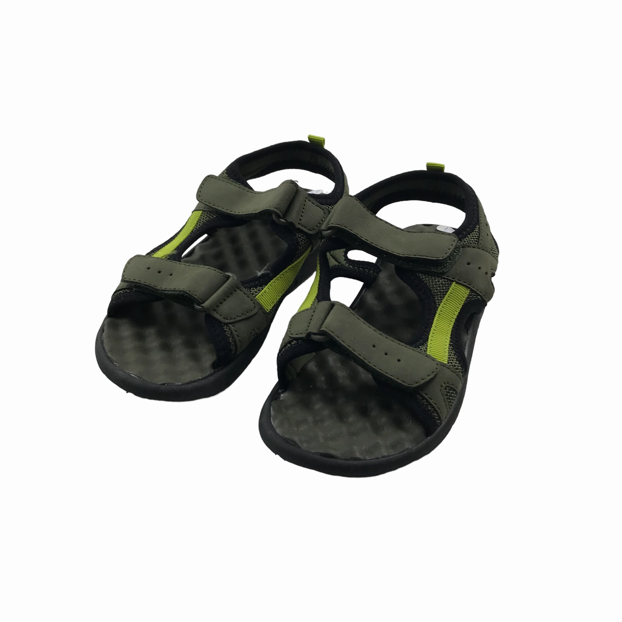 F&F Khaki Green Walking Sandals Shoe Size 13 Junior Sandals Cliffs By White Mountain