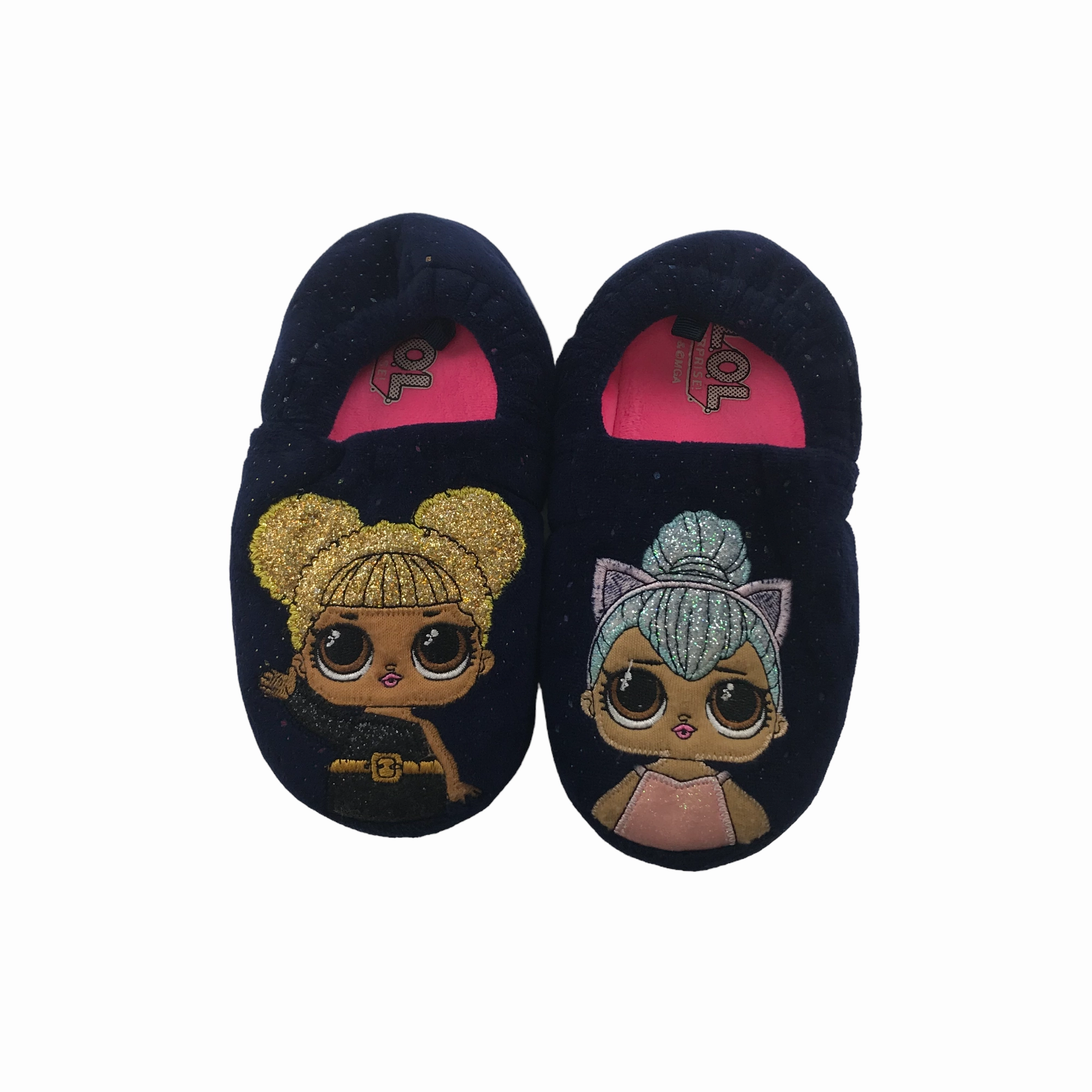 Orthotic Slippers F&F Navy LOL Slippers Shoe Size 12 jr