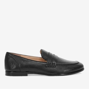 Flat Boho Wedding Shoes Faith Flat Loafer - Black