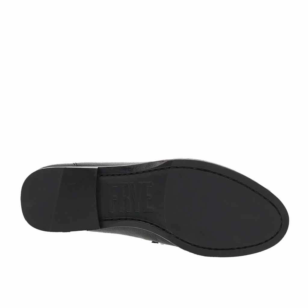 Glitter Flat Wedding Shoes Faith Flat Loafer - Black