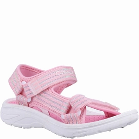 Shoes For Walking In Snow Kids Bodiam Recycled Sandals Pink/White