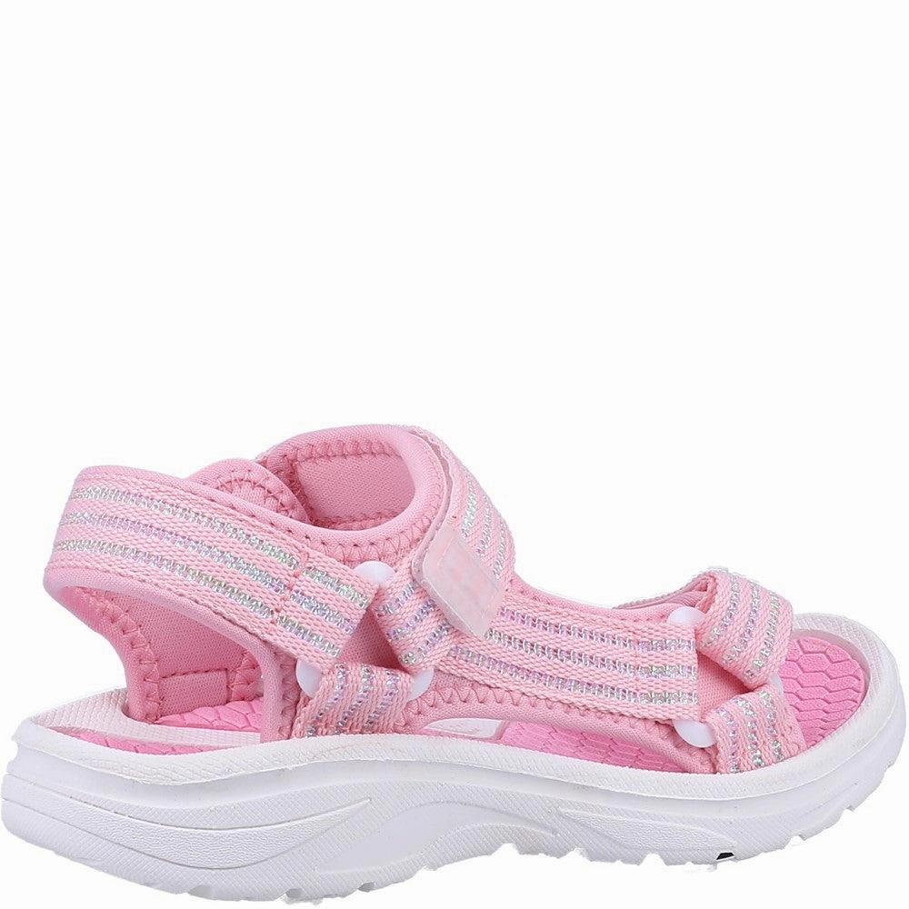 Kids Bodiam Recycled Sandals Pink/White Best Cushioned Walking Shoes