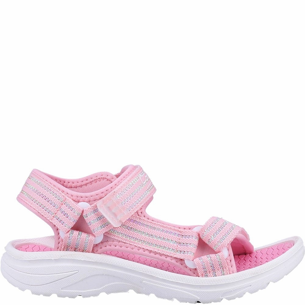 Shoes For Walking And Standing All Day Kids Bodiam Recycled Sandals Pink/White