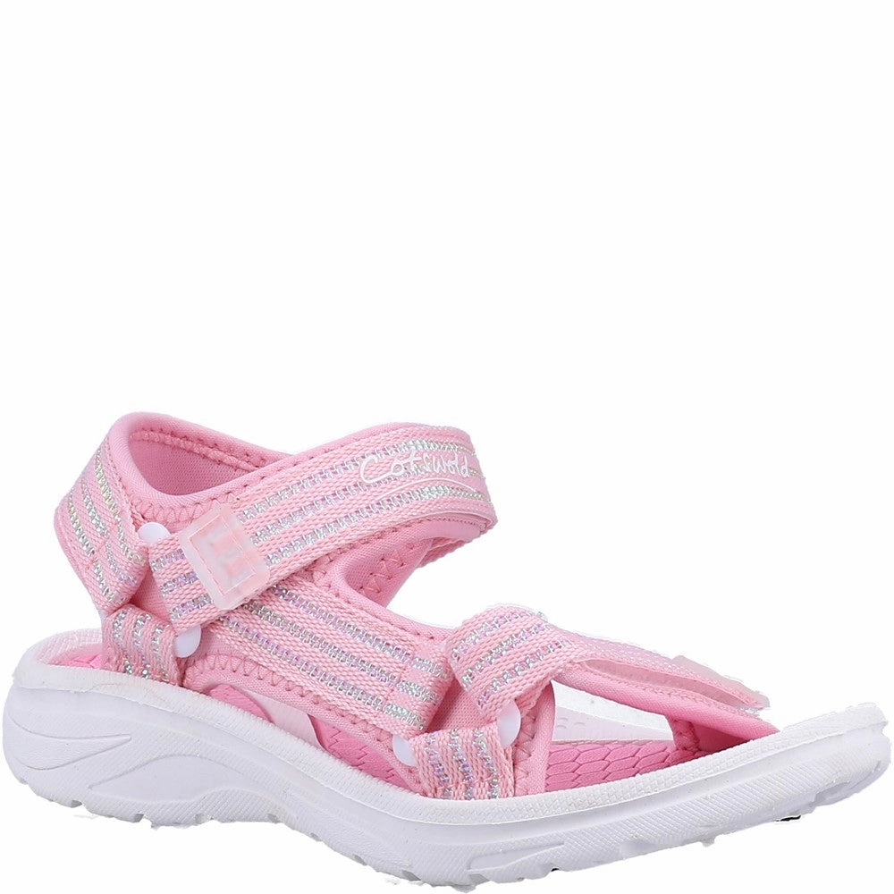 Slip On Walking Kids Bodiam Recycled Sandals Pink/White