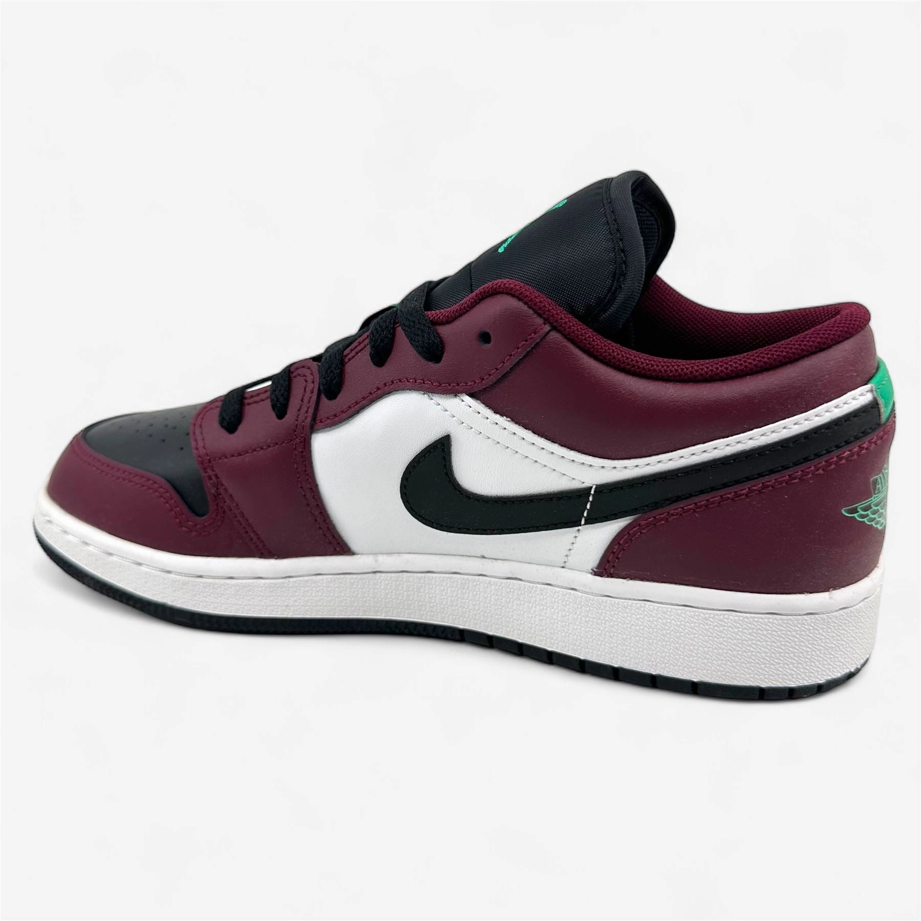 Good Walking Shoes For Wide Feet Jordan Air Jordan 1 Low SE (GS) Dark Beetroot Black Roma Green Kids Size 3.5 Sneaker