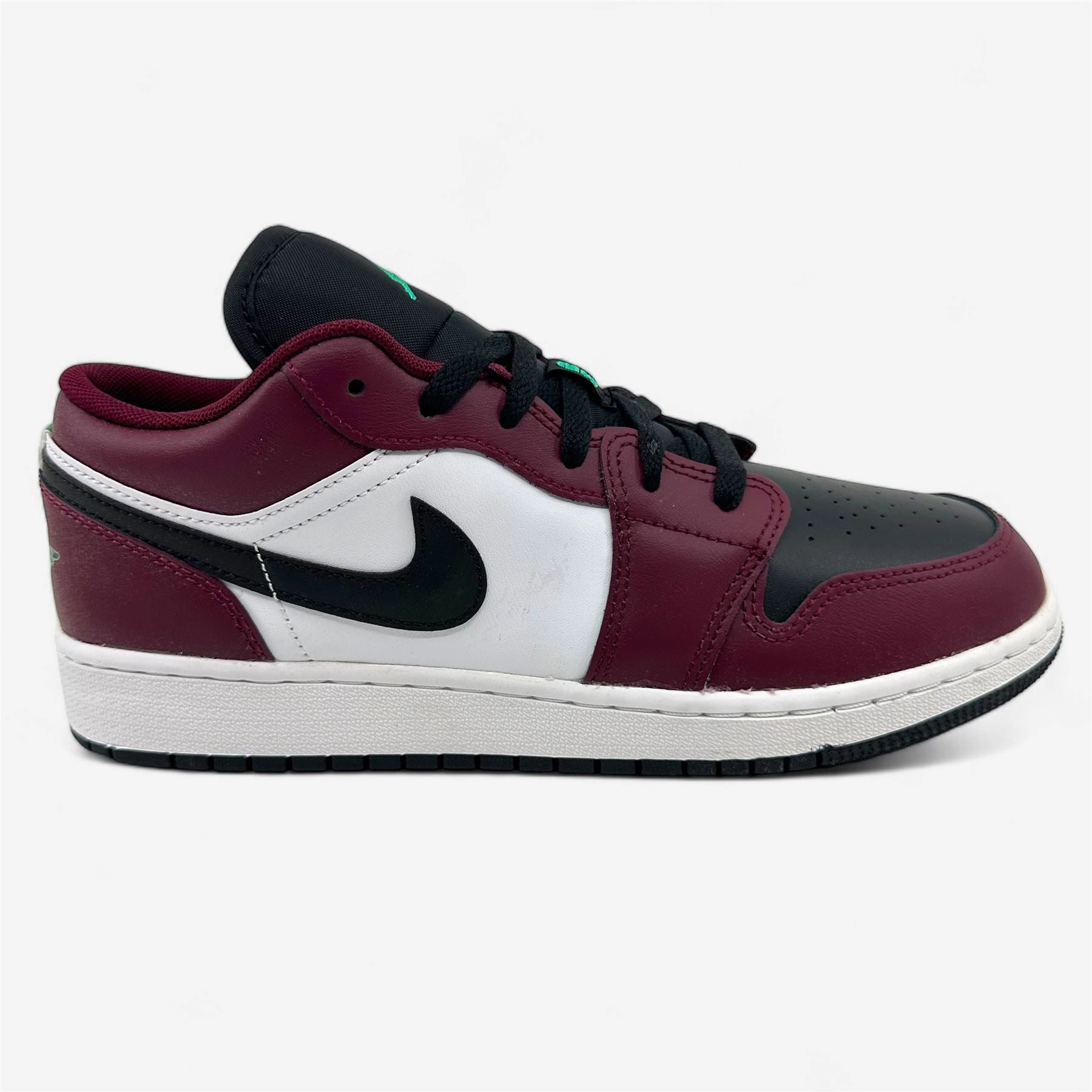 Jordan Air Jordan 1 Low SE (GS) Dark Beetroot Black Roma Green Kids Size 3.5 Sneaker Baby