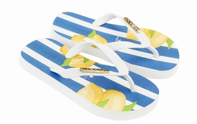 Samba Sol Kid's Fashion Collection Flip Flops - Capri Lemon Oc Flip Flops