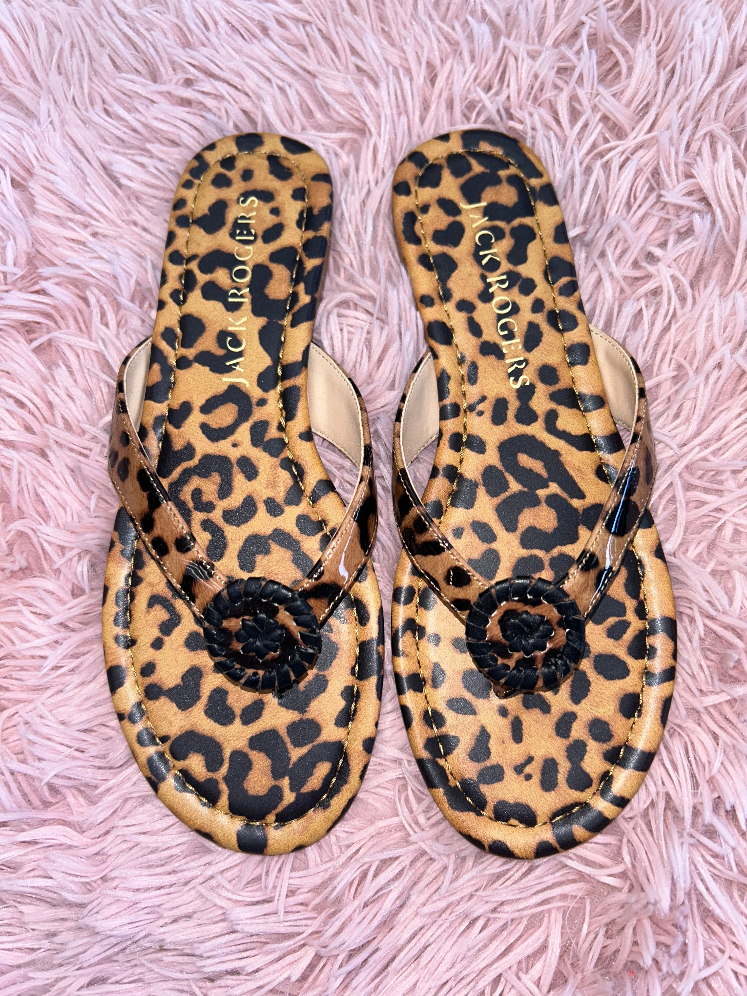 Sandals Flip Flops By Jack Rogers In Animal Print, Size: 7 Flip Flops That Can Get Wet