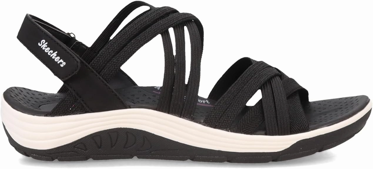 Thin Leather Flip Flops Skechers Women's Reggae Cup-Love Wins Sport Sandal