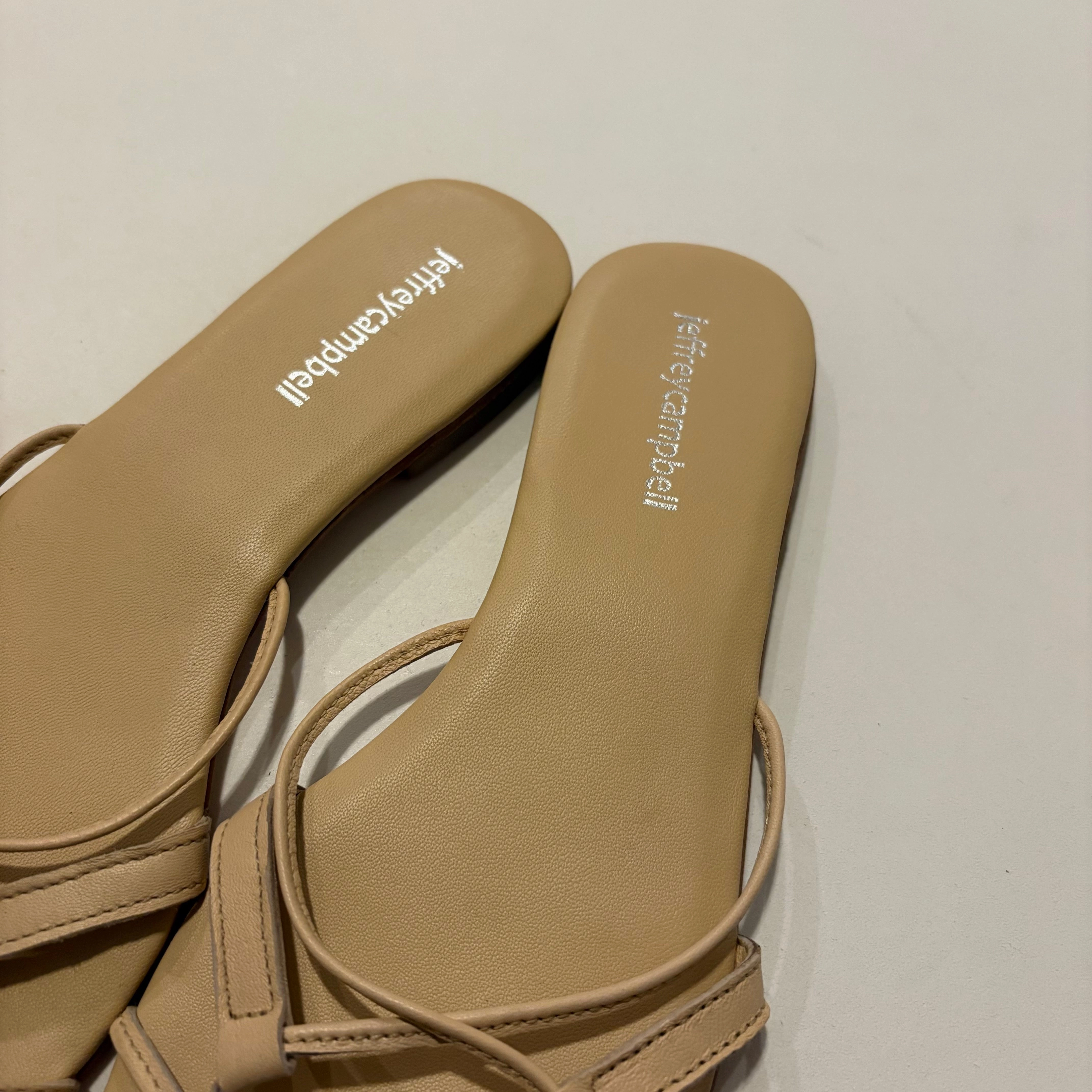 Sandals Flip Flops By Jeffery Campbell In Beige, Size: 7 Flip Flop And Fly Song