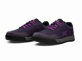 Ride Concepts Hellion Flat Pedal MTB Shoe - Womens - Dark Purple-Purple Biking Shoes Flats