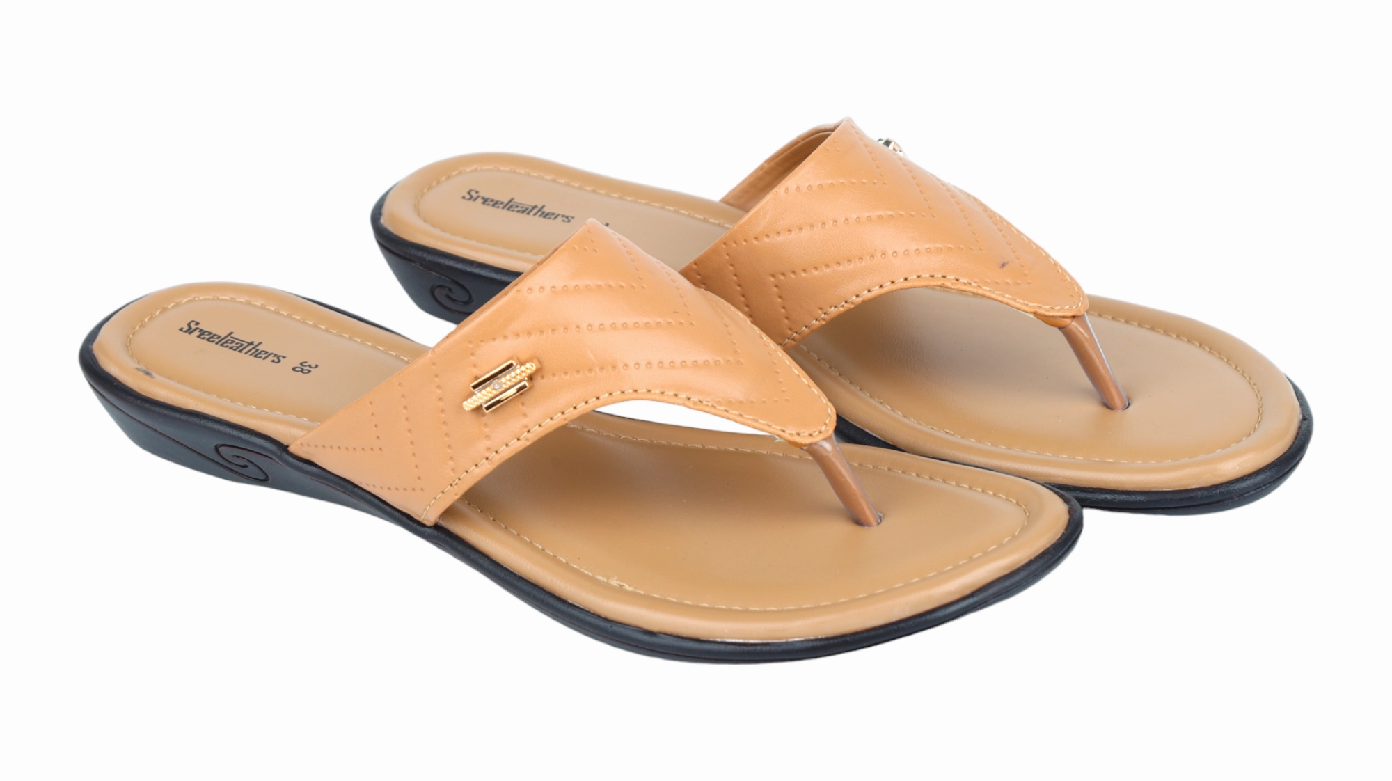 Ladies Flat Chappal 990377 Flat Cotton Shoes